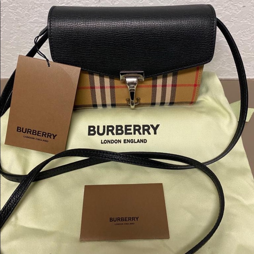 Black Burberry baby Macken De bag